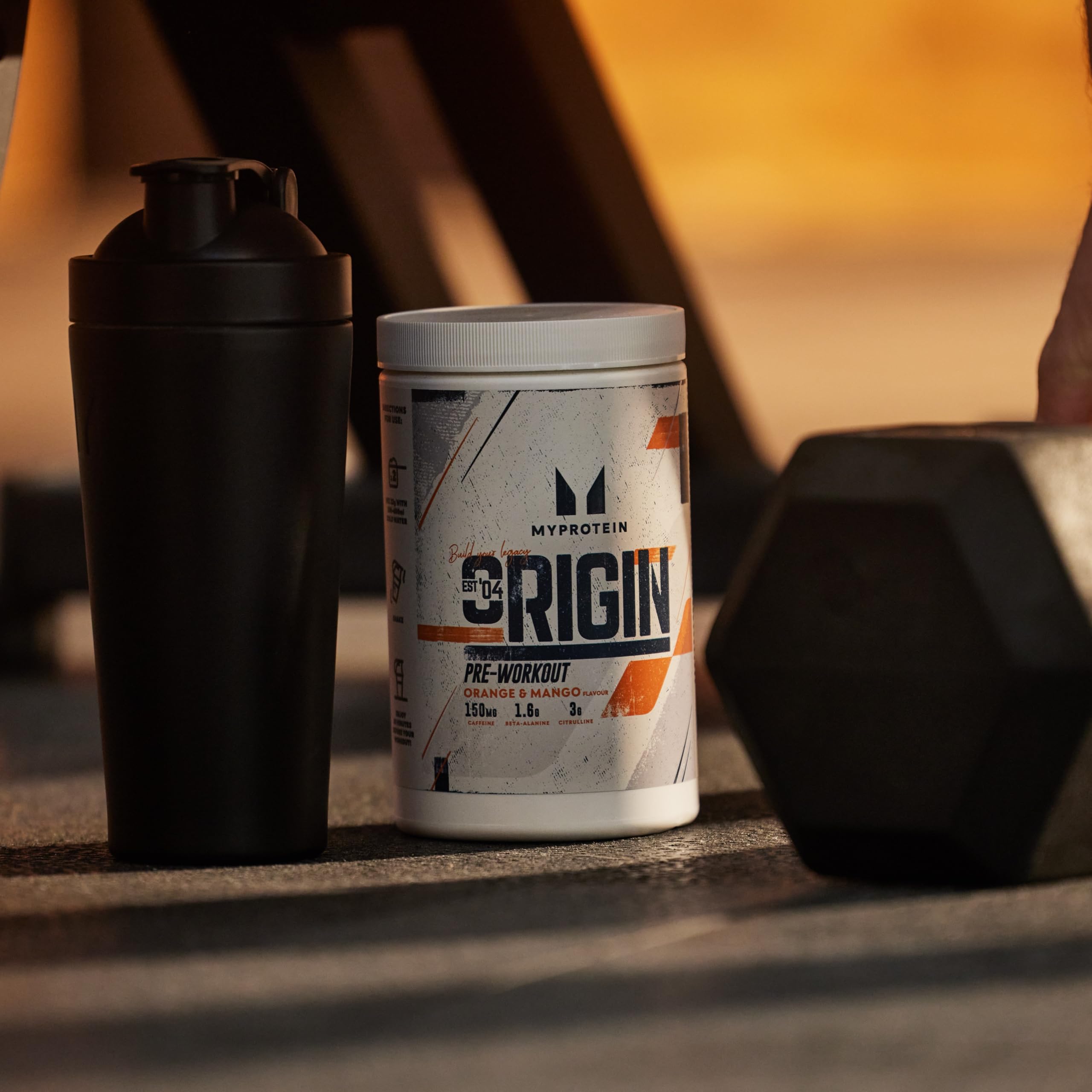 Myprotein Origin Pre-Workout Power avec bêta-alanine et caféine - Orange et mangue - 600 g