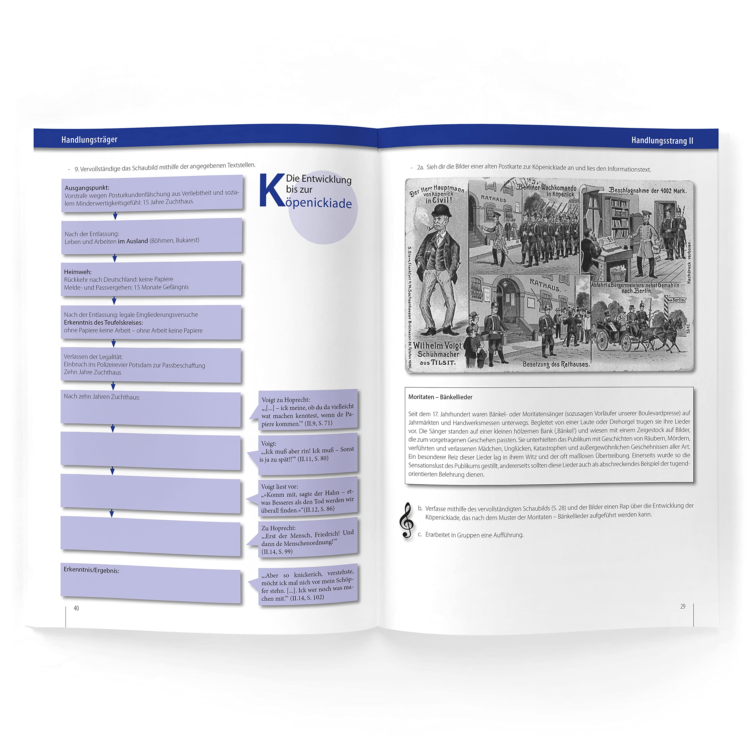Der Hauptmann von Köpenick – Carl Zuckmayer – Lehrer- inkl. Schülerheft (Baden-Württemberg): Unterrichtsmaterialien, Lösungen, Lernmittel, Heft (Sekundarstufe I: Literatur im Unterricht)