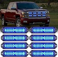 Vista 36 de Nilight - Juego de 8 luces estroboscópicas LED de 12 luces de 12V/24V - Luces de emergencia para montaje en superficie, ultradelgadas, con función