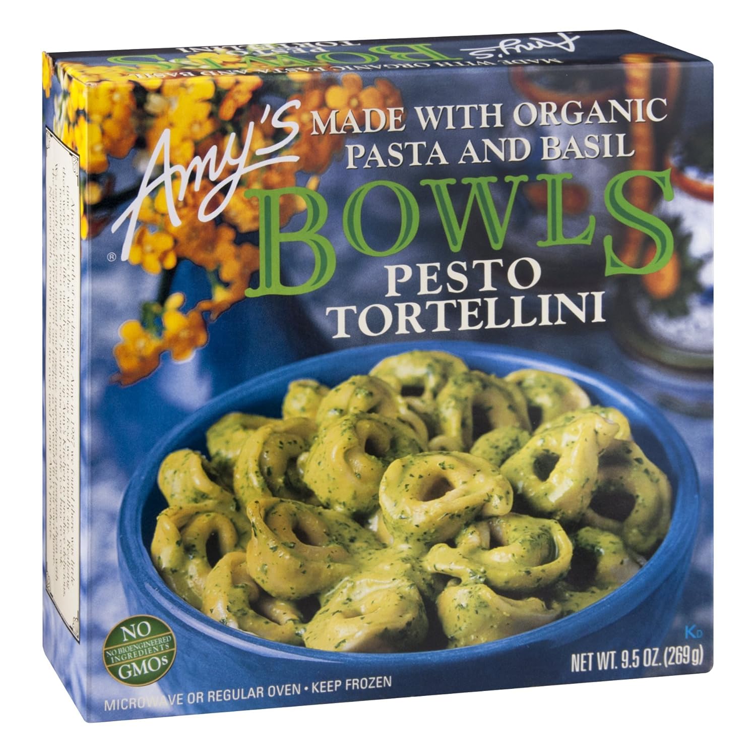Amy's Pesto Tortellini Bowl, Organic, 9.5-Ounce Boxes (Pack of 12)