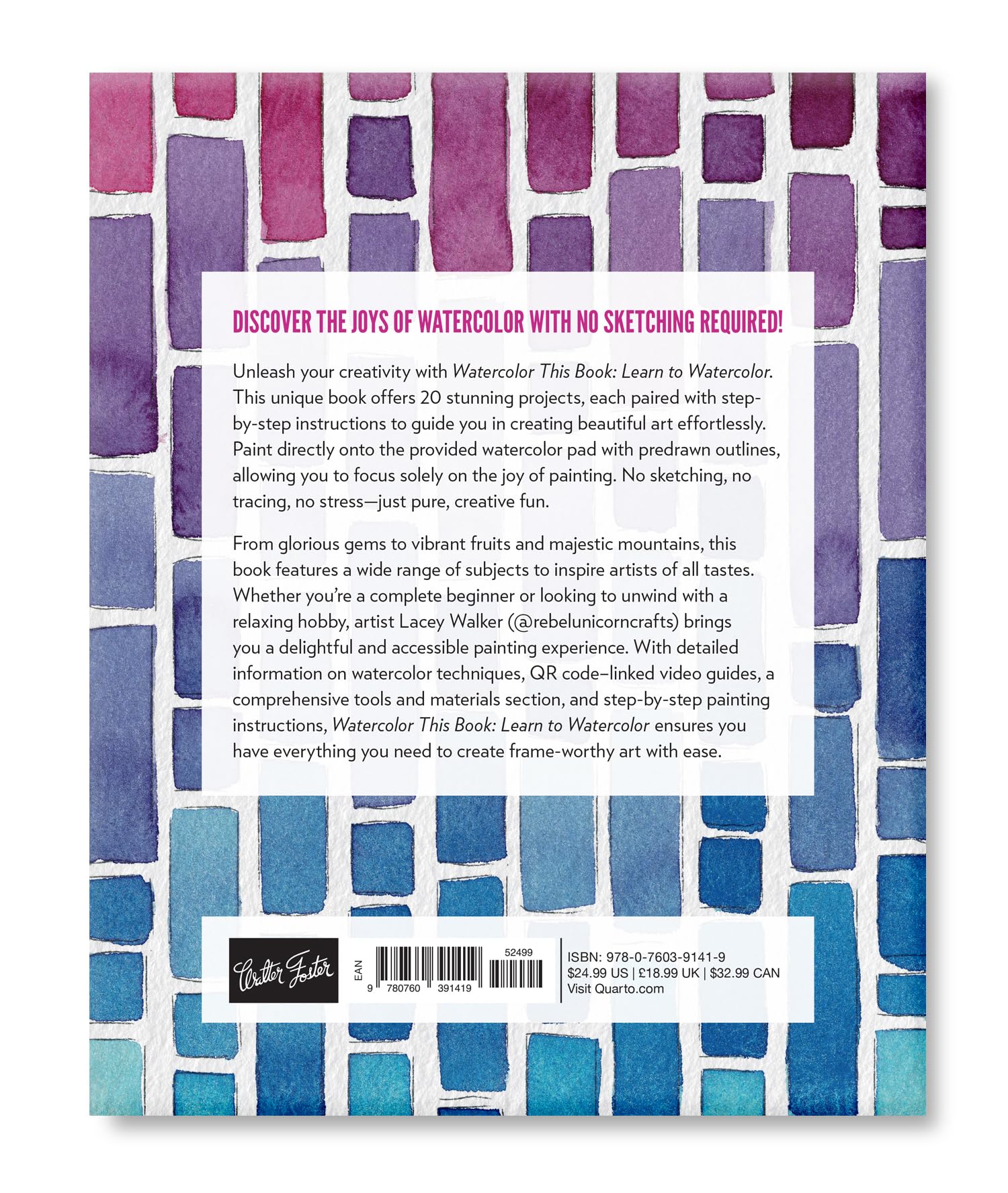 Learn to Watercolor: 20 Step-by-Step Beginner-Friendly Lessons on Watercolor Paper - Includes Watercolor Pad with Sketches – No Drawing Required!