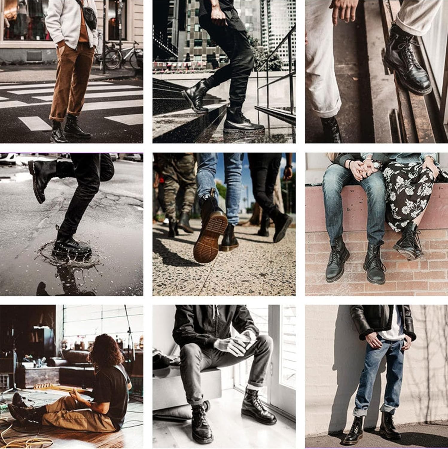 Men's Classic Business Italian Cashmere Chukka Boots Comfortable Non-Slip Shock-Absorbing Side Zipper Ankle Boots Casual Leather Fashion Round Toe Leather Boots - Image 4