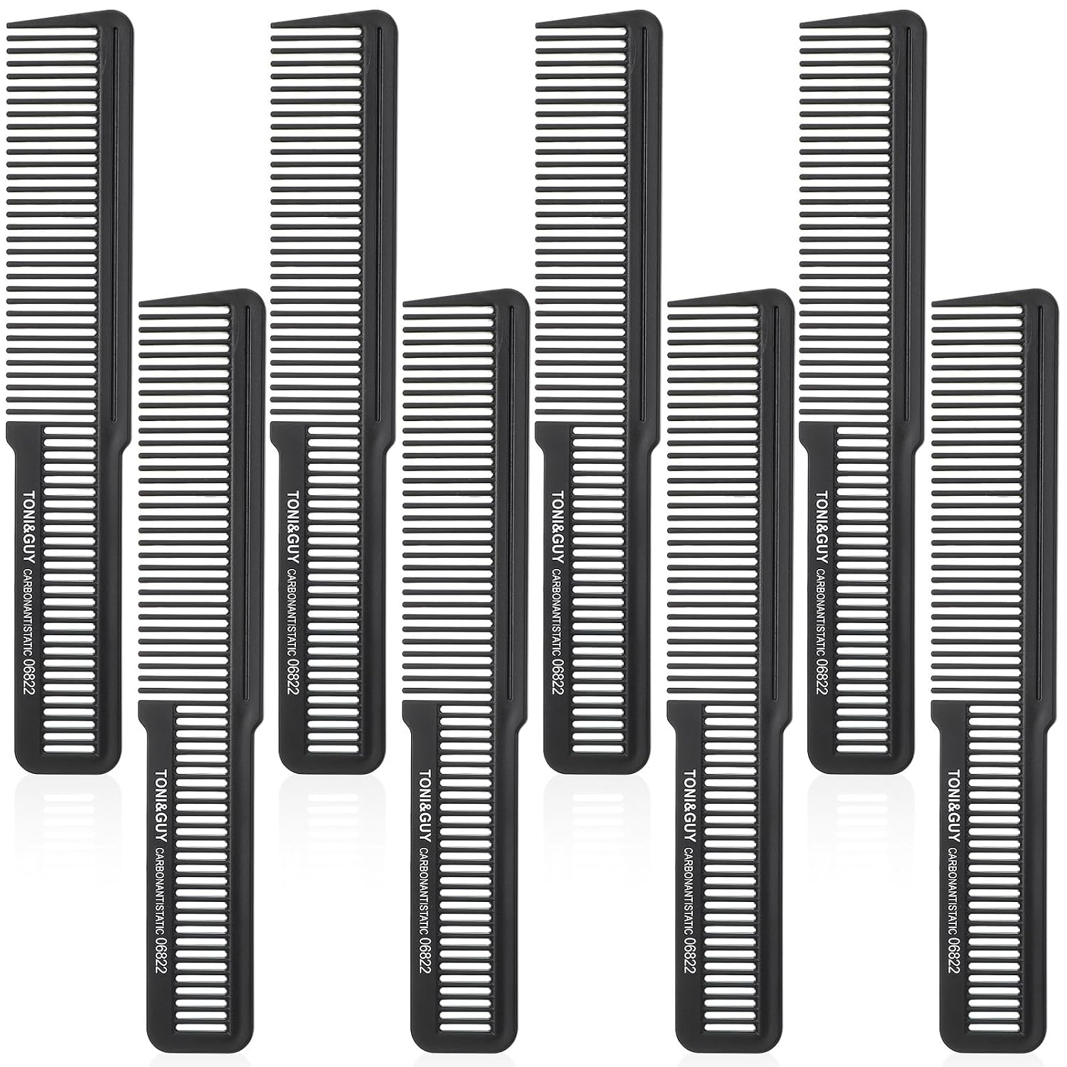 8pcs Hair Cutting Comb Set - Professional Barber Combs