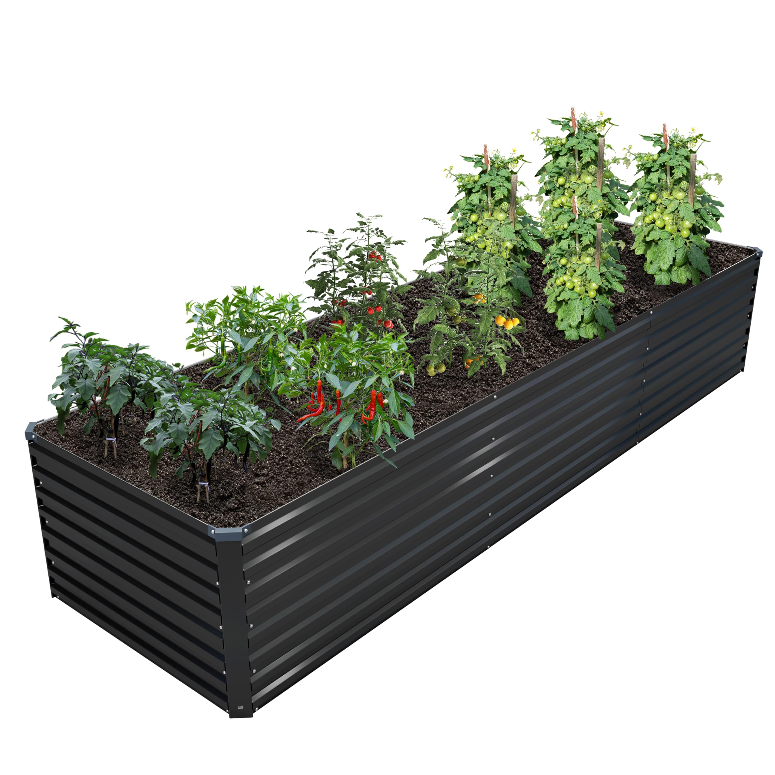 DIIYIV Galvanized Garden Bed