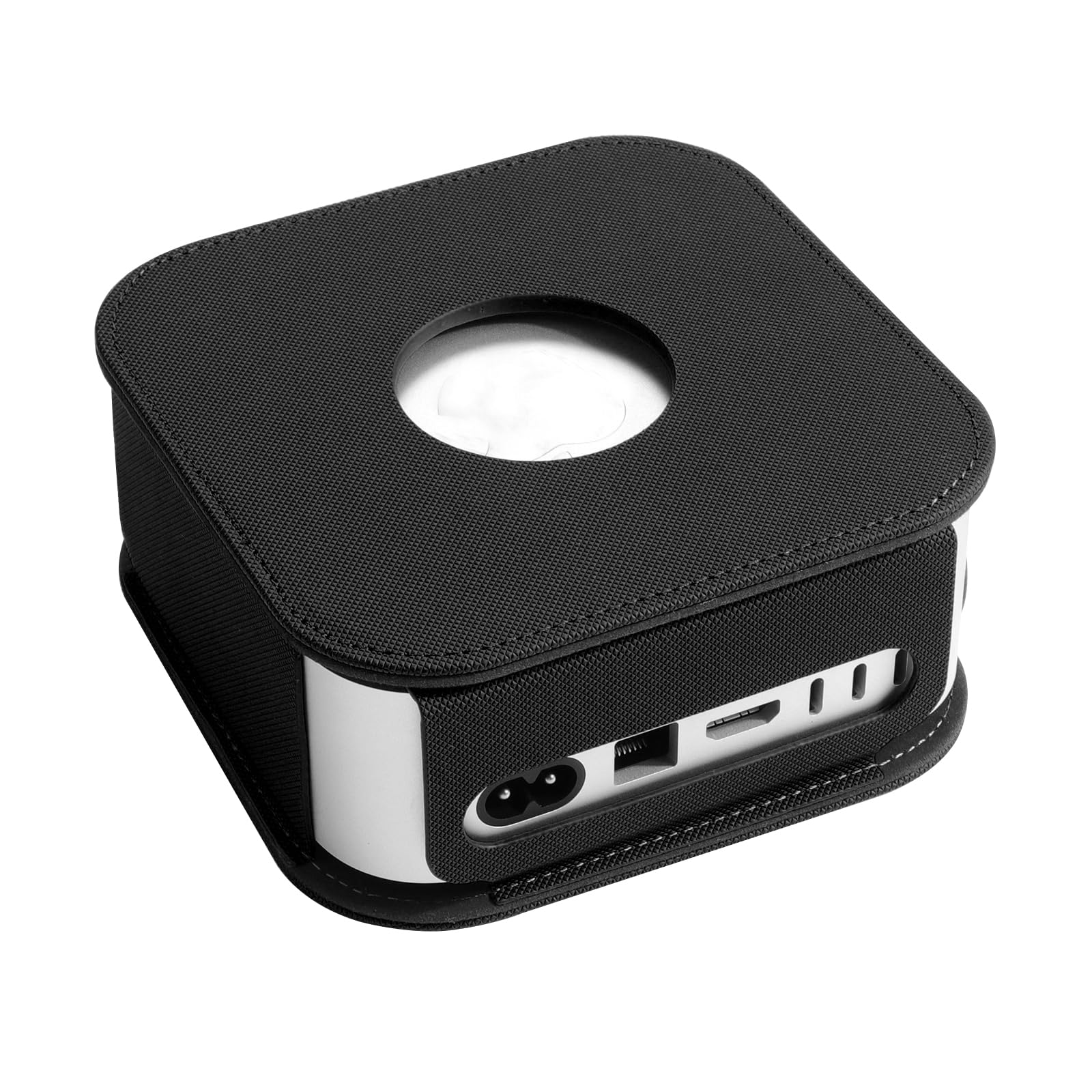 Protective Cover Leather Case for Mac mini M4/M4 Pro 2024 Desktop Computer Skin Sleeve Dustproof Cover Shell Protector, Precise Cutout, Shock