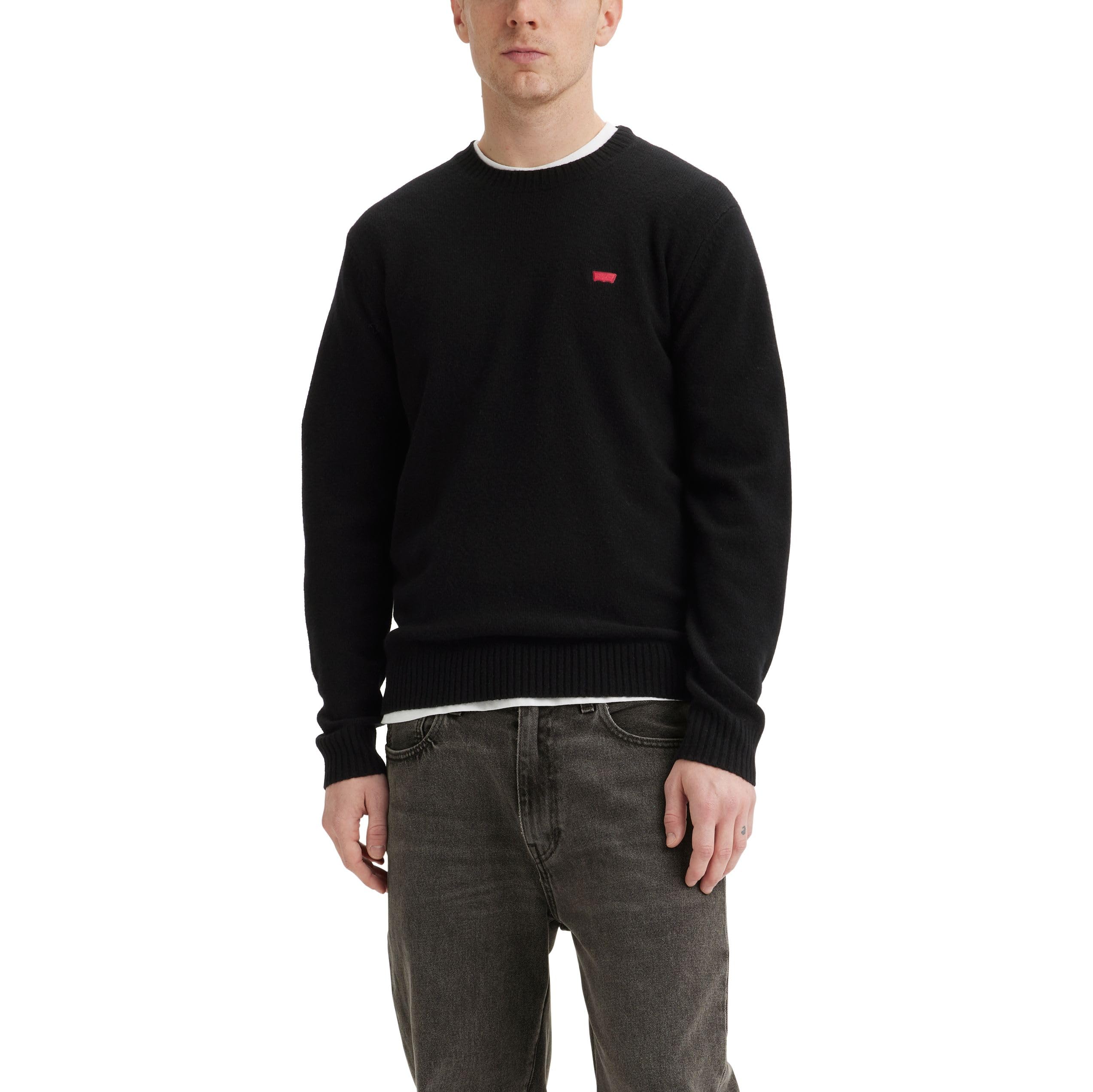 Levi's Men's Original Housemark Sweater Sweatshirt, Meteorite, S