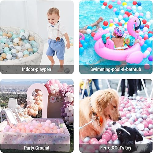 Vista 118 de STARBOLO Ball Pit Balls for Toddlers Phthalate Free BPA Free Non-Toxic Crush Proof Play Balls for Toddlers Kids Pool Playhouse Pack of 100 200 500