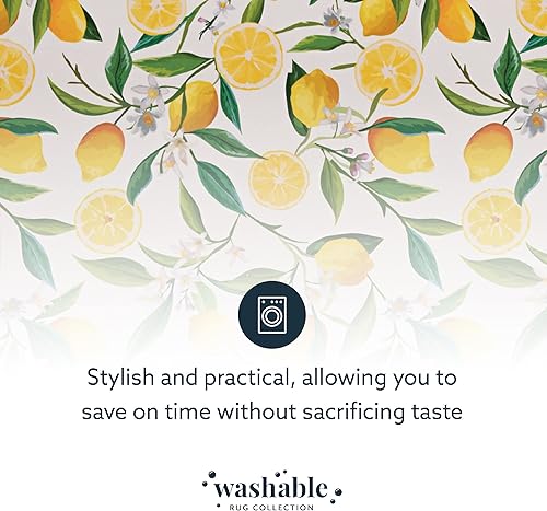 Miniatura 16 de Linon The Anywhere - Alfombra lavable Wesley marfilamarillo, 5 x 7 pies