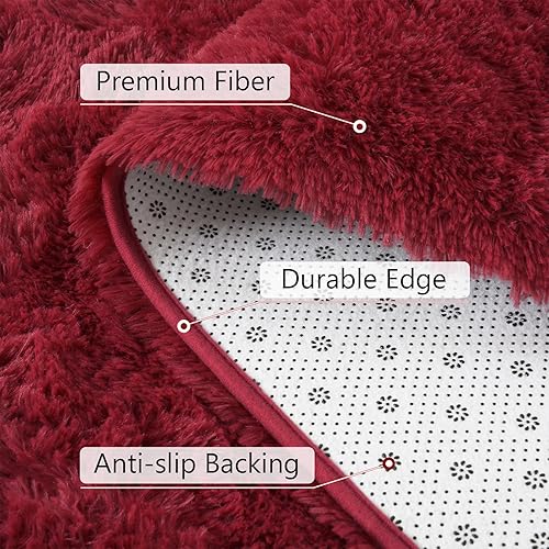 Vista 135 de BENRON Alfombras suaves para dormitorio, 2 x 6, lavables para pasillo, entrada, cocina, dormitorio, alfombra mullida para decoración de habitación