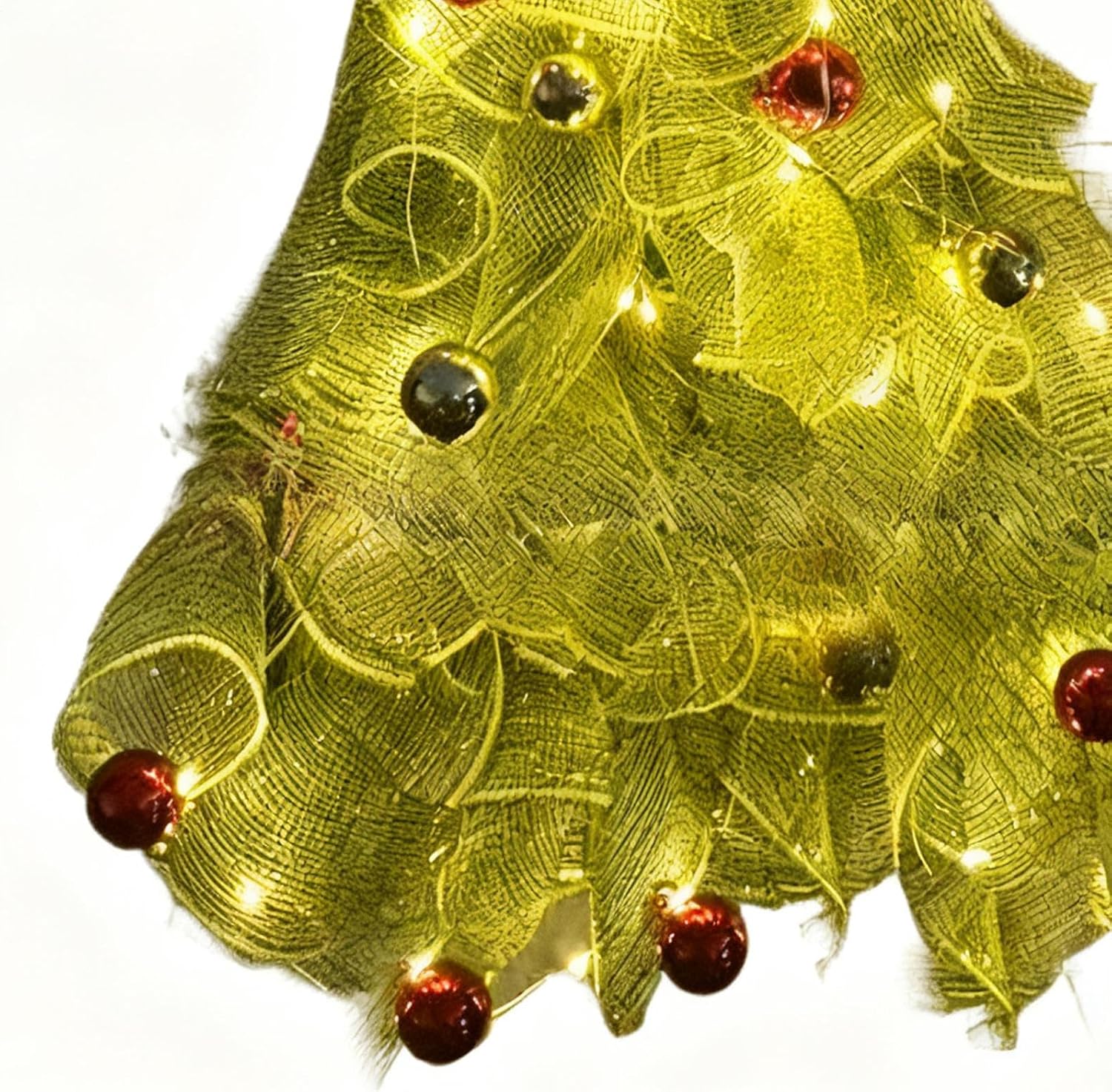 Christmas Swag Wreath - Artificial LED Christmas Pines Ornament with Bow,Artificial Pine Holiday Garland | for Mantel Porch Centerpiece Farmhouse Indoor Outdoor Door Kitchen Window Fireplace