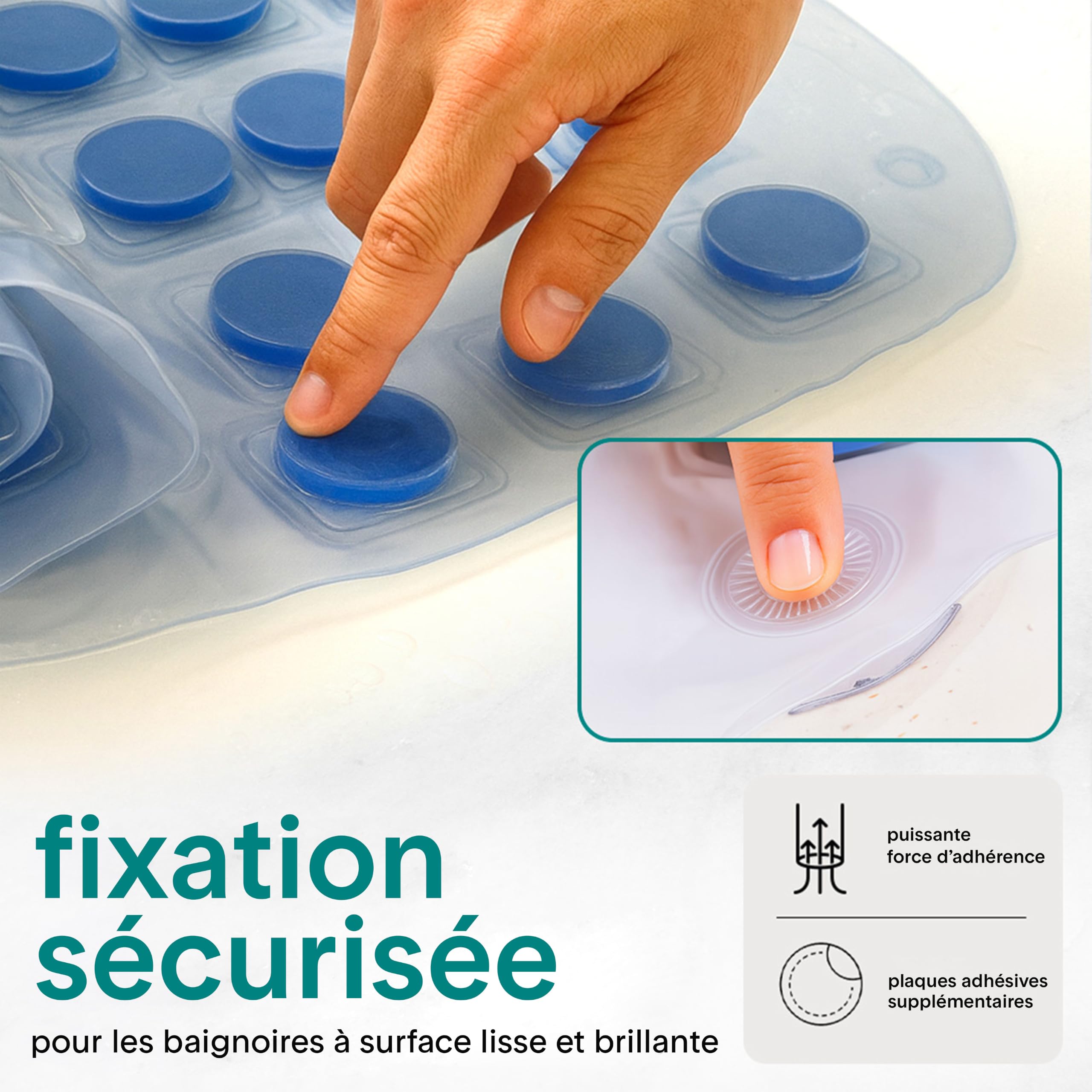 SereneLife Tapis de Bain à Bulles, Tapis pour Baignoire avec Massage à Air et Télécommande, Imperméable, Antidérapant, Intensité des Bulles Ajustable, Diffuseur de Parfums