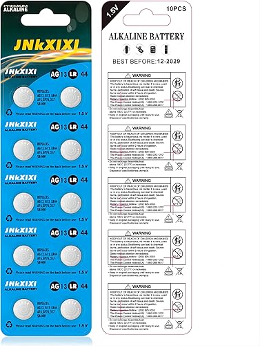 Miniatura 2 de JNKXIXI Paquete de 40 baterías de botón LR44 AG13 357 303 L1154c SR44 1.5V botón pilas de monedas