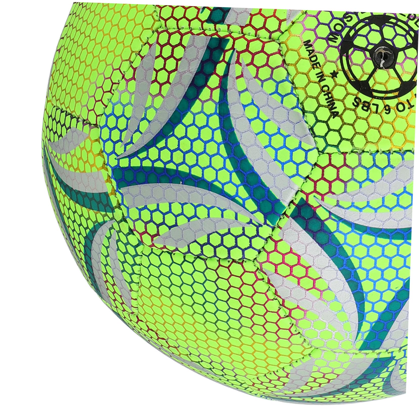 Zerodeko Fútbol Luminoso Balón de Fútbol Brillante la Oscuridad Adecuado para Entrenamiento Infantil y Juvenil Deporte de Equipo