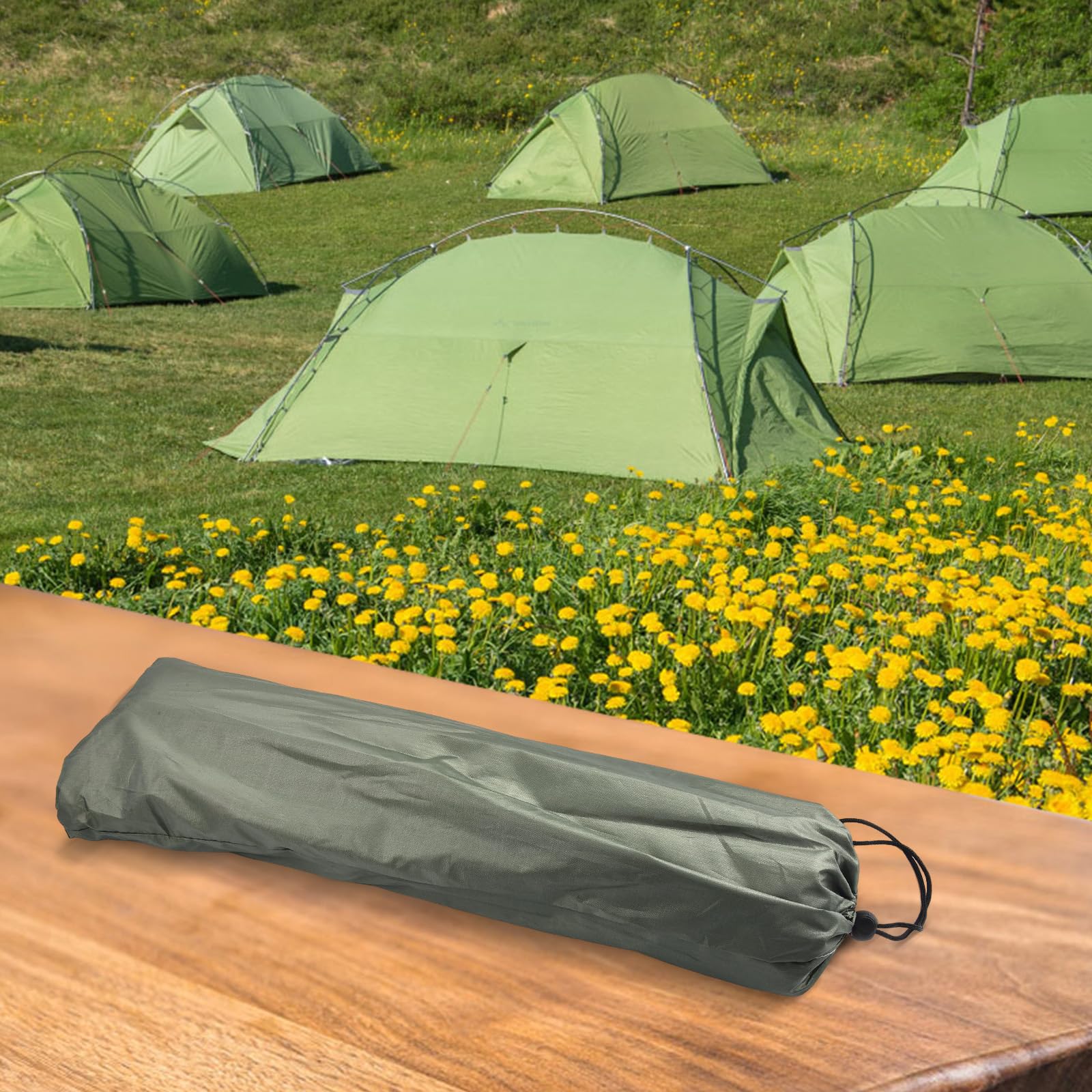 Tente de camping, tente dôme ultralégère avec abris et sac de transport étanche à double porte pour randonnée, et sorties