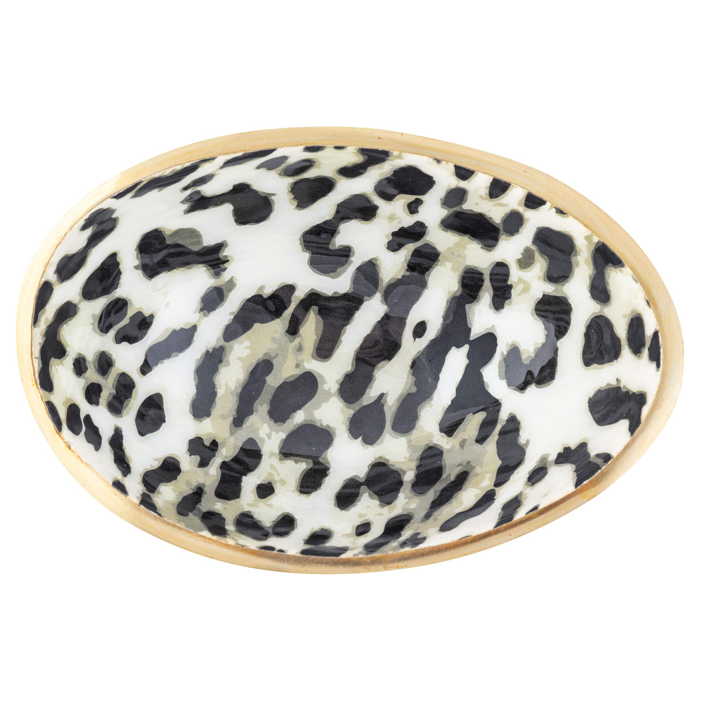 Karma Gifts ORGANIC BOWL LEOPARD, 5.5"X3.75"X2"