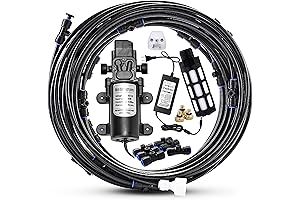 Mornajina Misting Cooling System with Self Priming Sprayer Water Pump