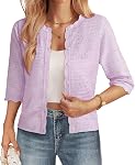 GRACE KARIN Cardigan for Women Short Sleeve Cropped Knit Cardigan (S~ 2X-Large)