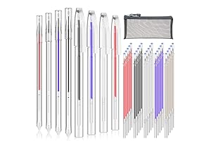 Outus 36 Pieces Heat Erasable Fabric Marker Pen Set