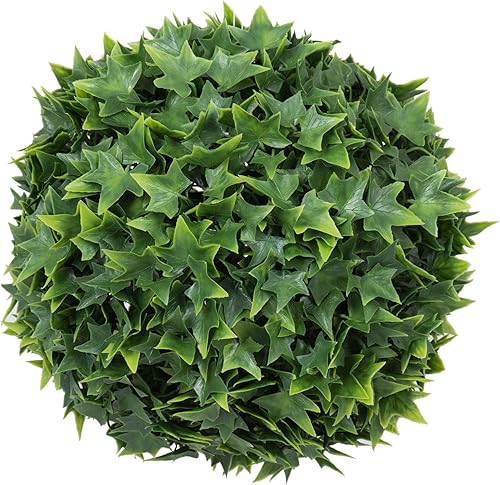 Vickerman Everyday Mini bola artificial de hiedra de 15 pulgadas, resistente a los rayos UV, bola sintética para interiores y exteriores, vegetación