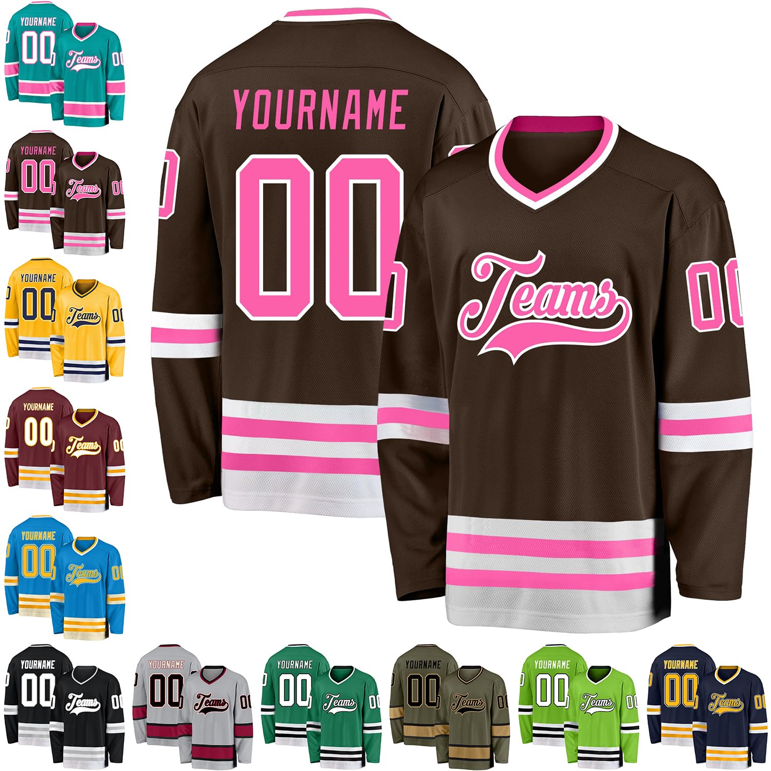 Custom Black White-Gray Hockey Jersey Personalized Sports Hockey Jersey for Men Women Youth