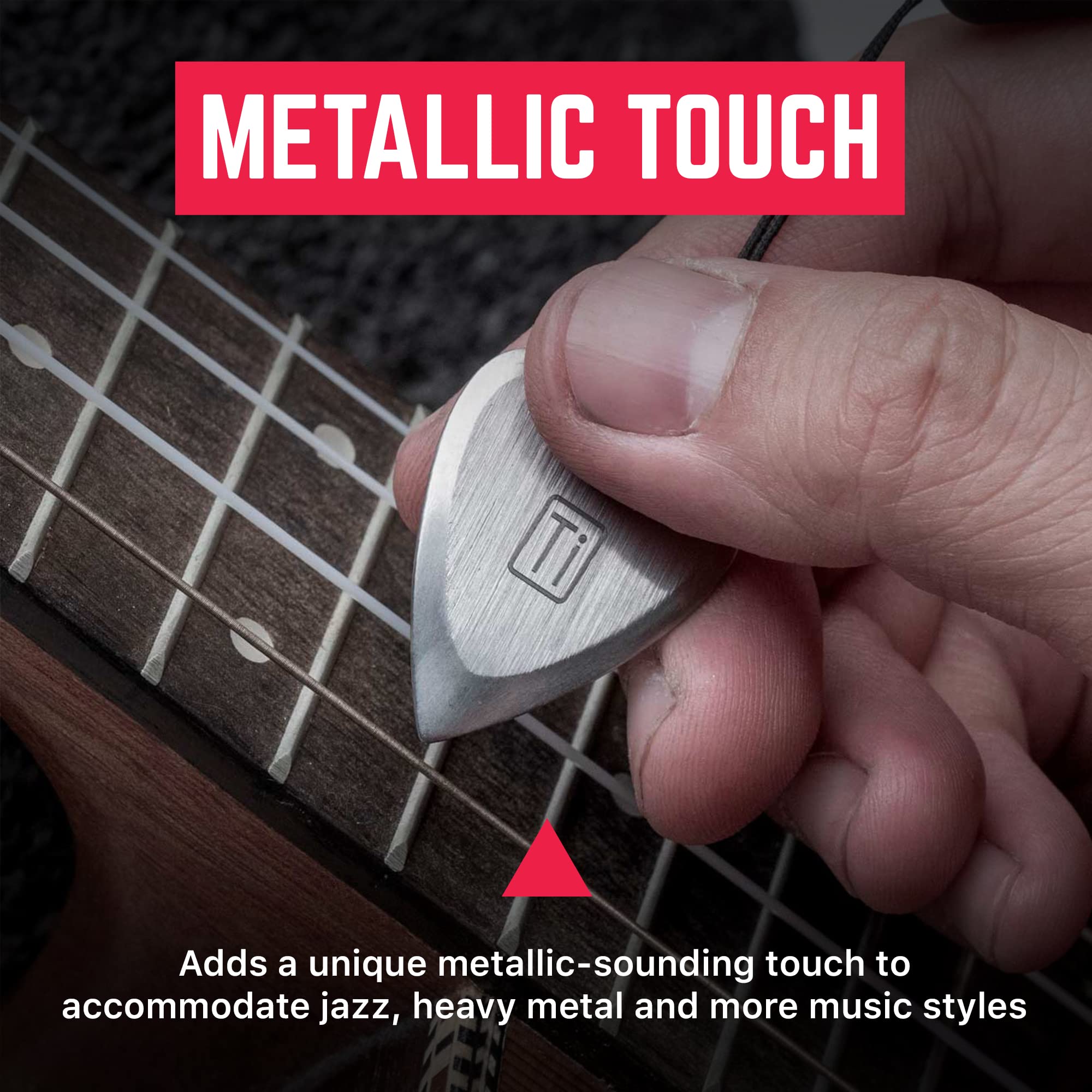 GPCA Titan-Gitarrenplektren, mit Handschlaufe, 3 mm dick