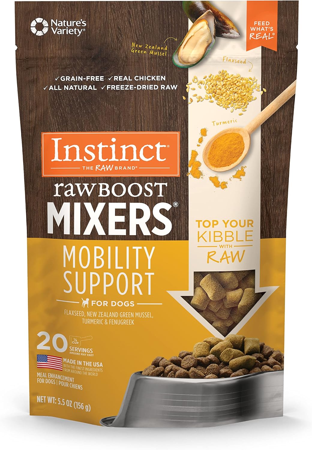 Instinct Raw Boost Mixers Mobility Support Freeze-Dried Dog Food