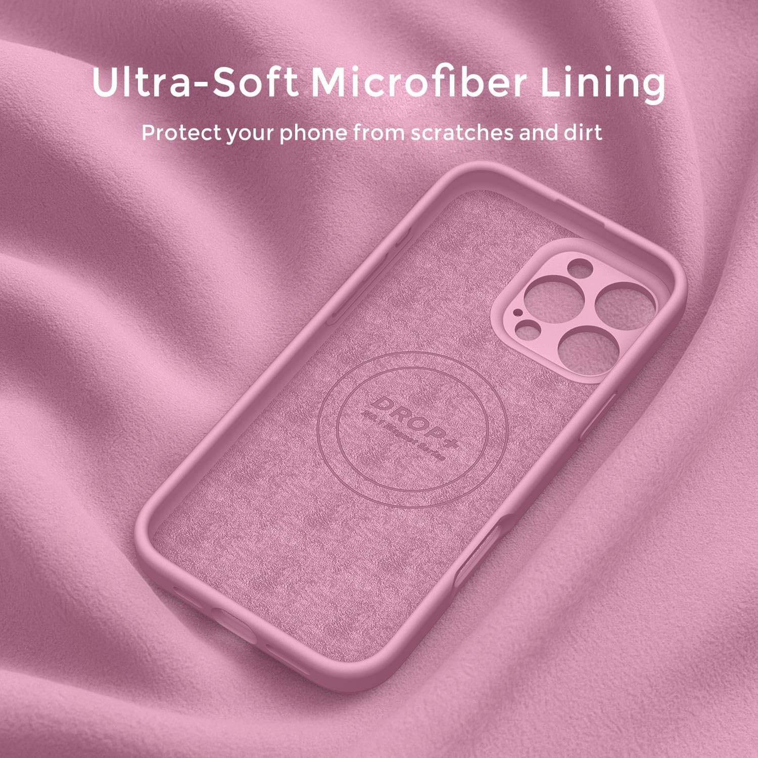 Ktele Magnetic for iPhone 16 Pro Max Case [Compatible with Magsafe] [Premium Silicone Satin-Smooth Touch] Slim Shockproof Anti-Scratch Microfiber Lining Case, 6.9 inch, Lavender Purple - Image 8