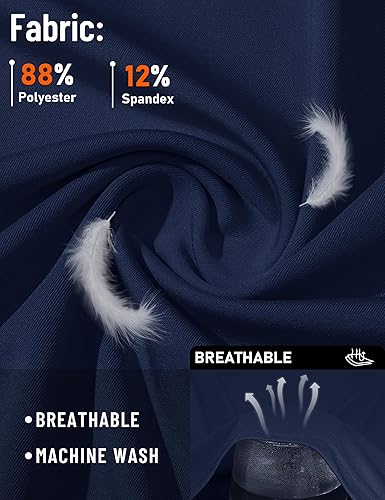 Miniatura 4 de TACVASEN Camisetas de protección solar UPF 50+ para hombre, de manga corta, protección solar UPF 50+, secado rápido, para pesca, natación, atletismo