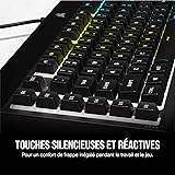 Corsair K55 RGB PRO Wired Membrane Gaming Keyboard (Dynamic RGB Backlight, 6 Macro Keys with Elgato Software Integration, Dust and Resistance IP42) AZERTY Black - 8