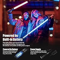 Vista 3 de Mettlelite LS800C RGB LED Light Stick Luz de Video de Salida Continua a Todo Color 3.2 pies con Control por APP 2800K-8000K CRI96 TLCI 97 RGB CCT