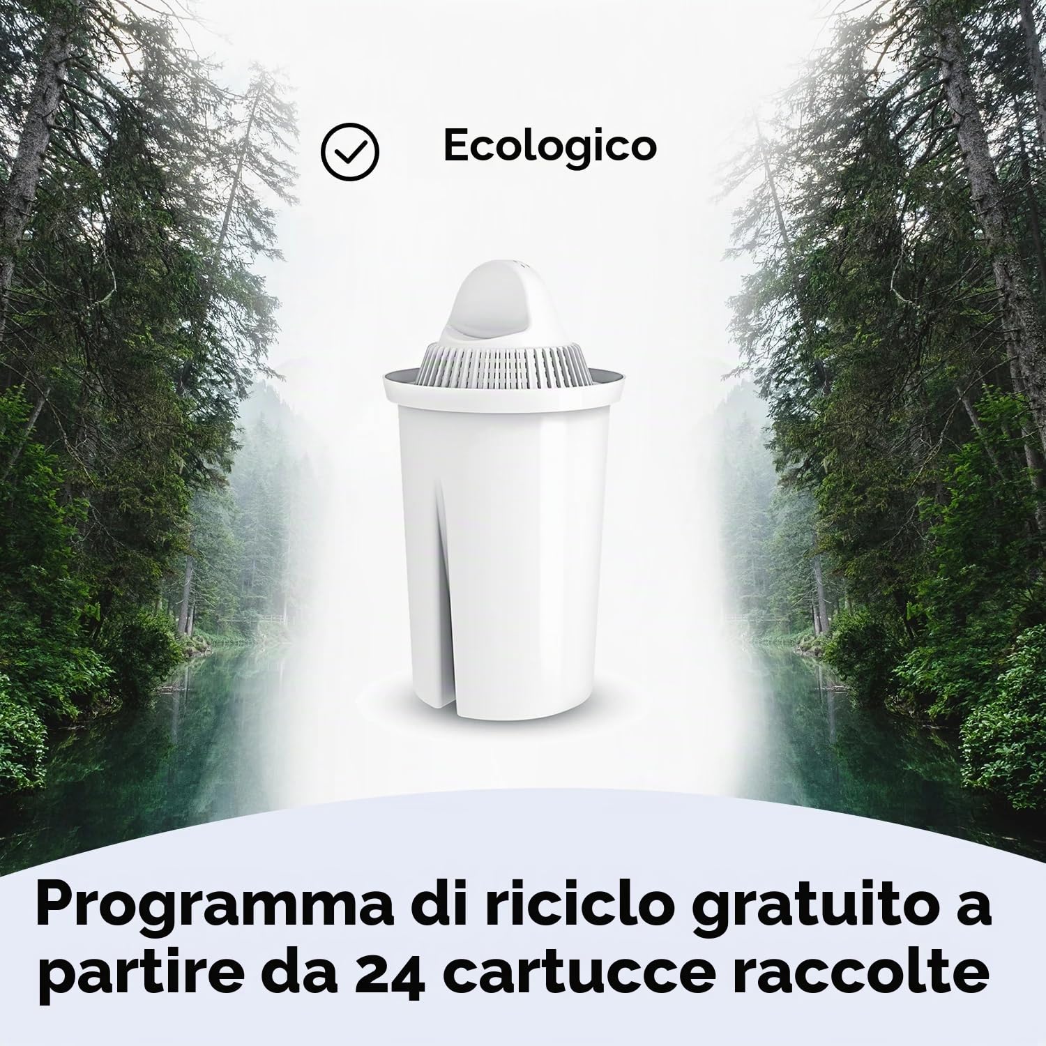 Filtro acqua in vetro PearlCo (antracite) con 3 cartucce filtranti Classic – riduzione di calcare, cloro, piombo e rame con caraffa in vetro – compatibile con Brita Classic – Made in EU