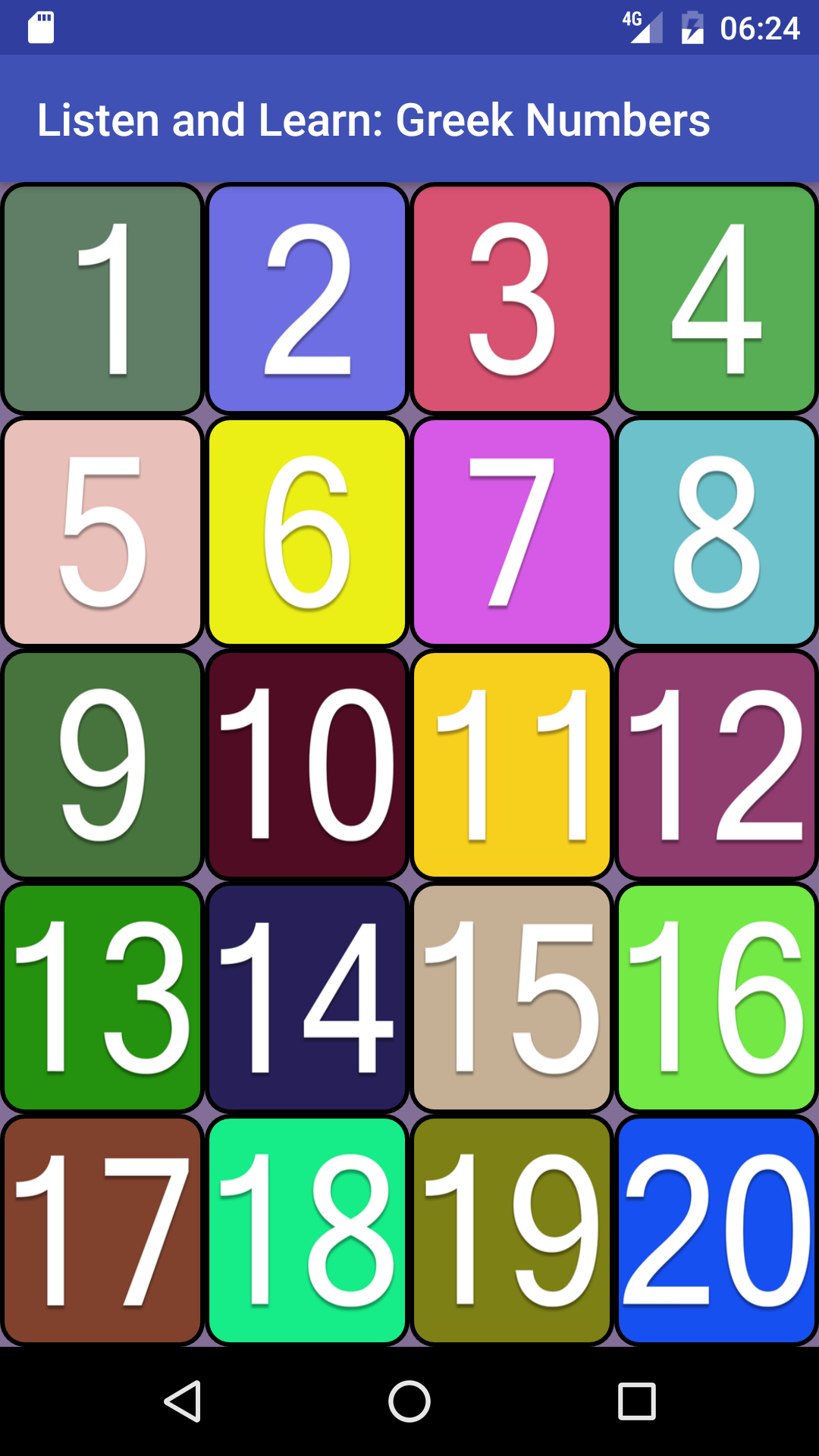 Listen & Learn: Greek Numbers - App on Amazon Appstore