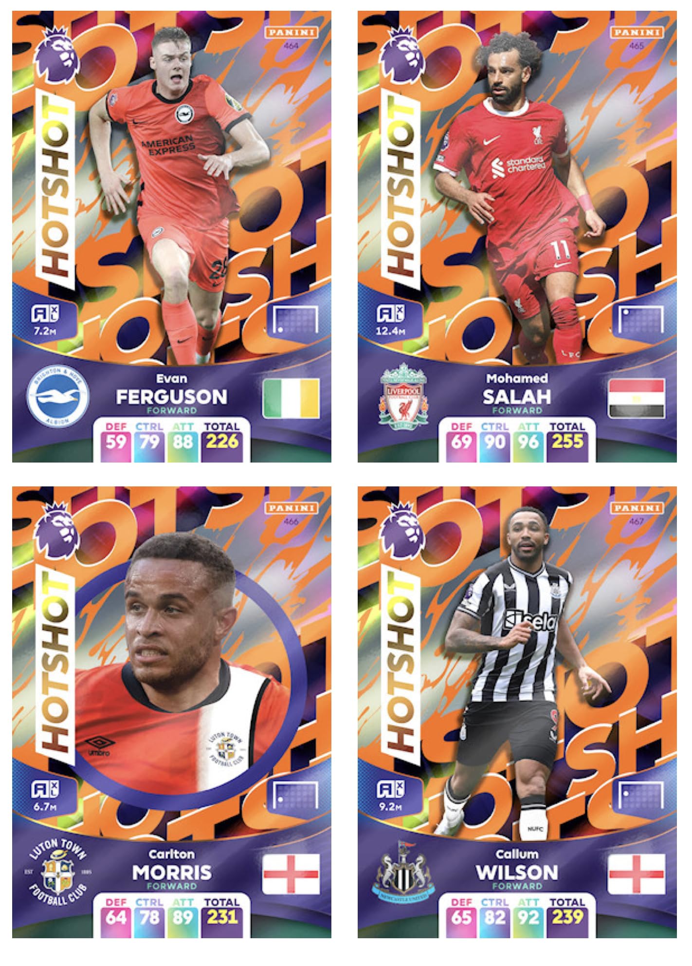 Panini 2023 2024 Hotshot Trading Card Full Set