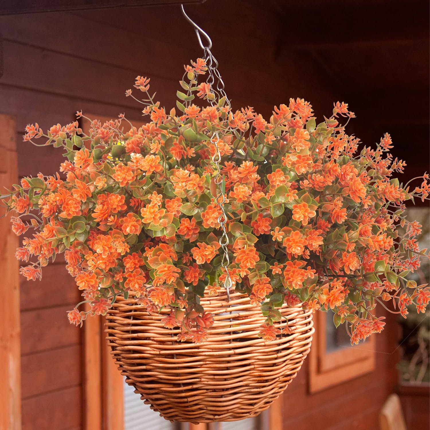 Snapklik.com : Grunyia 12 Bundles Artificial Fall Flowers For Outdoors ...