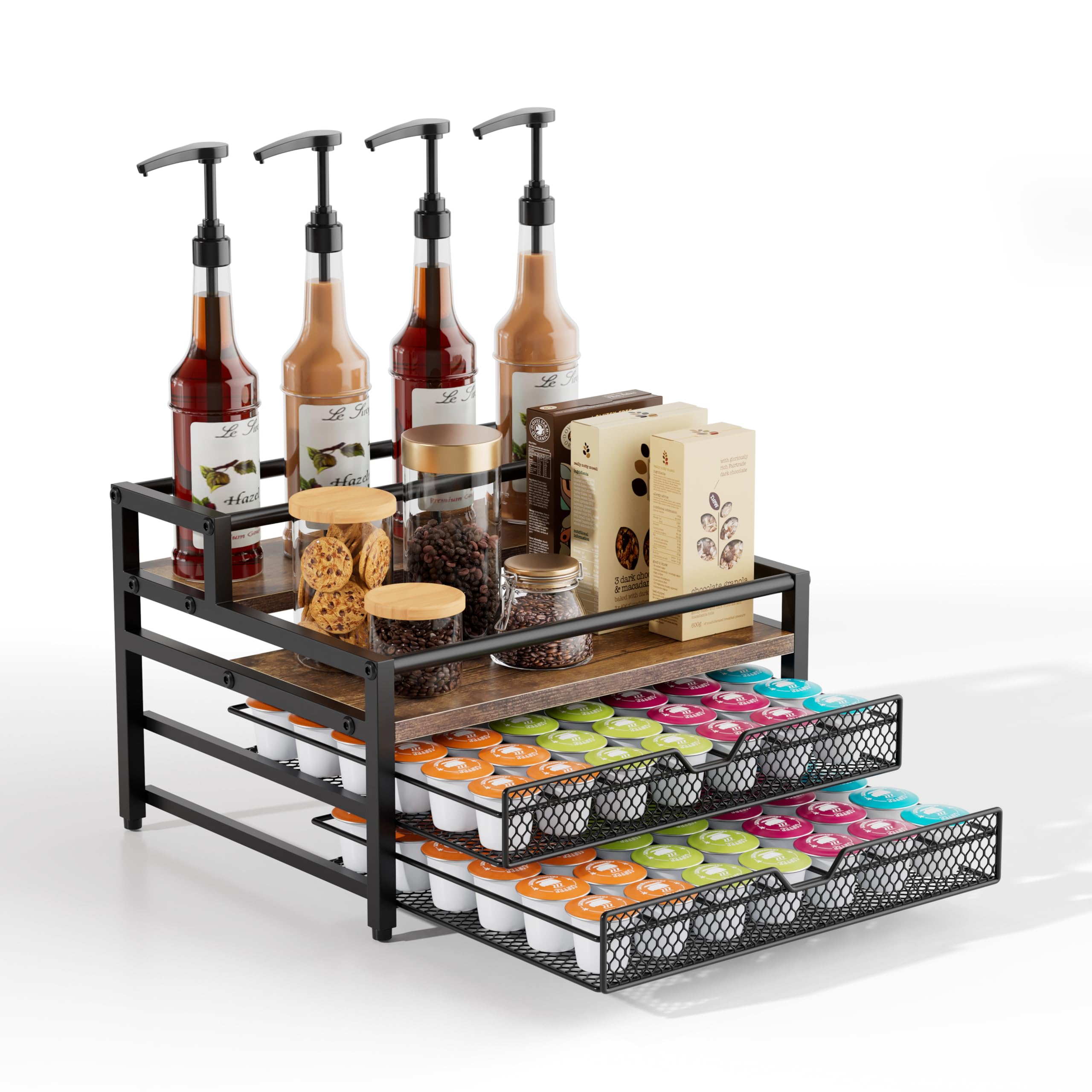 Segentant 4 Tier Syrup Rack Organizer Drawers Countertop Segtenant 4 ...