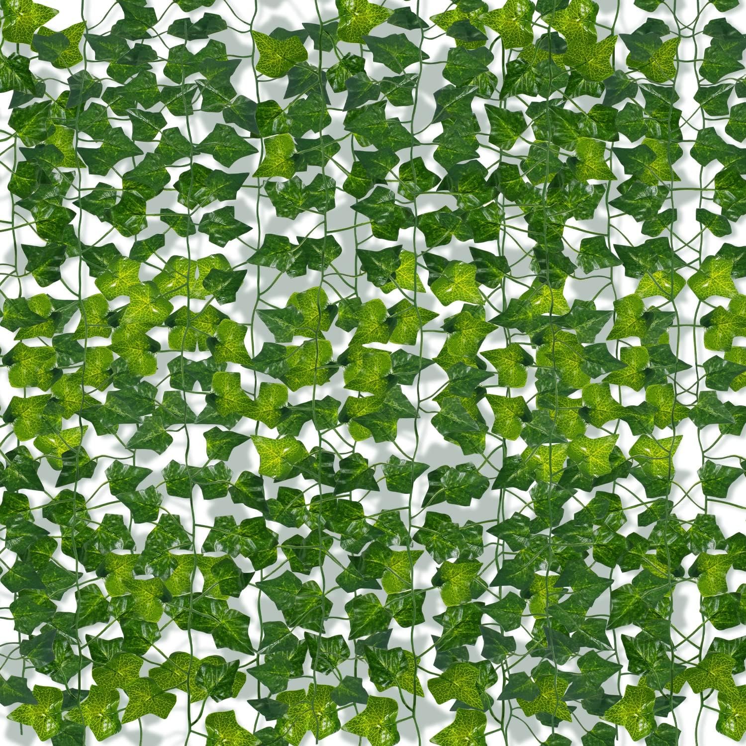Niserelesa Pack of 42 Ivy Artificial Garland, 294 Ft Artificial Plant Hanging Decorative Curtain