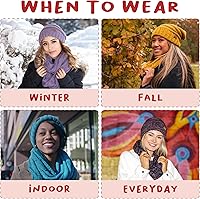 Vista 9 de Funky Junque Gorro encorvado de gran tamaño con bufanda infinita a juego.