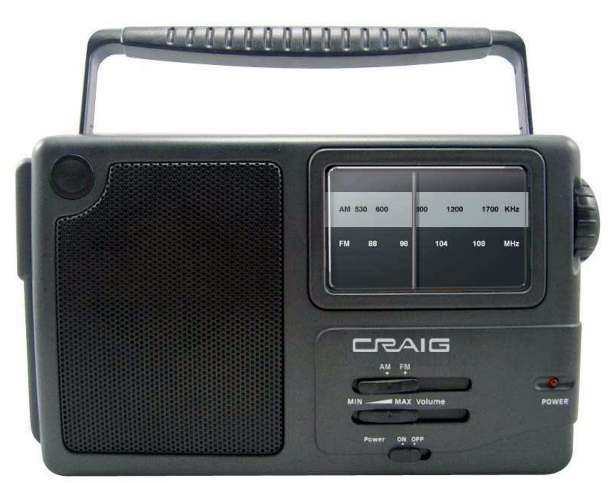 Buy Craig CR4181 Portable Handheld AM FM Radio with Rod Antenna Emergency Radio with Extra