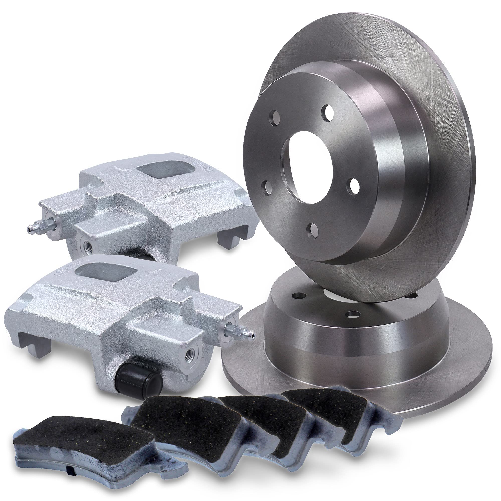 BESTPRICE Set Freni Asse Posteriore Completo Per JEEP GRAND CHEROKEE II (WJ, WG): 2 Dischi 305mm + 2 Pinze + Pastiglie, Ricambio ATE - 2