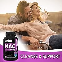 Vista 5 de Suplemento NAC Píldoras de N-acetil cisteína - 750 mg N acetil cisteína cápsula de vitamina pura - Fórmula diaria de apoyo hepático para la salud