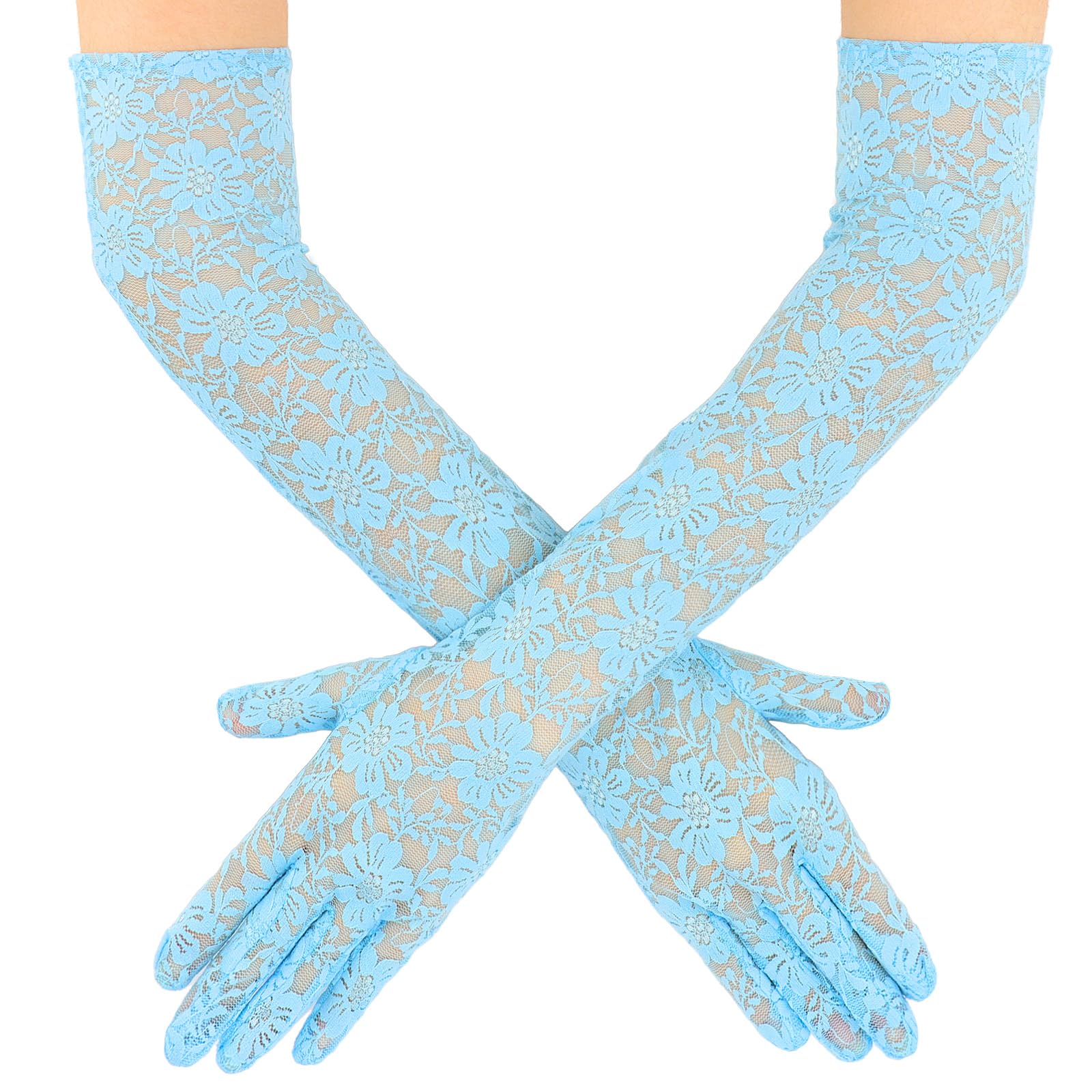 Lace Gloves Women, Elegant Long Elbow Opera Lace Gloves for Women