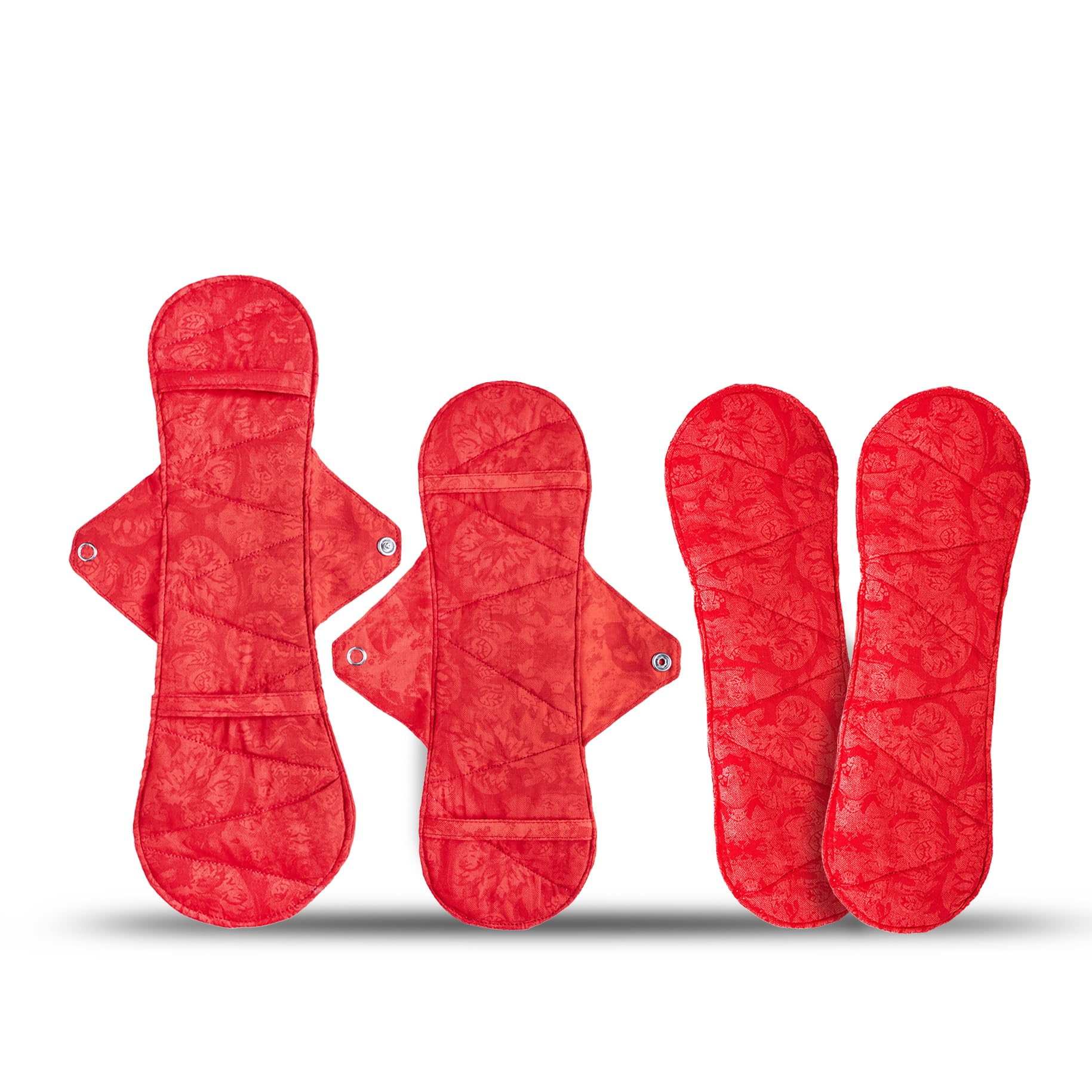 Saukhyam Starter Pack | For Periods Minus Rashes & Cramps | Reusable Sanitary Napkins with Banana Fiber Absorbent | Includes 2 Leak-Proof Bases and 2 Inserts | Award-Winning Cloth Pads for Periods