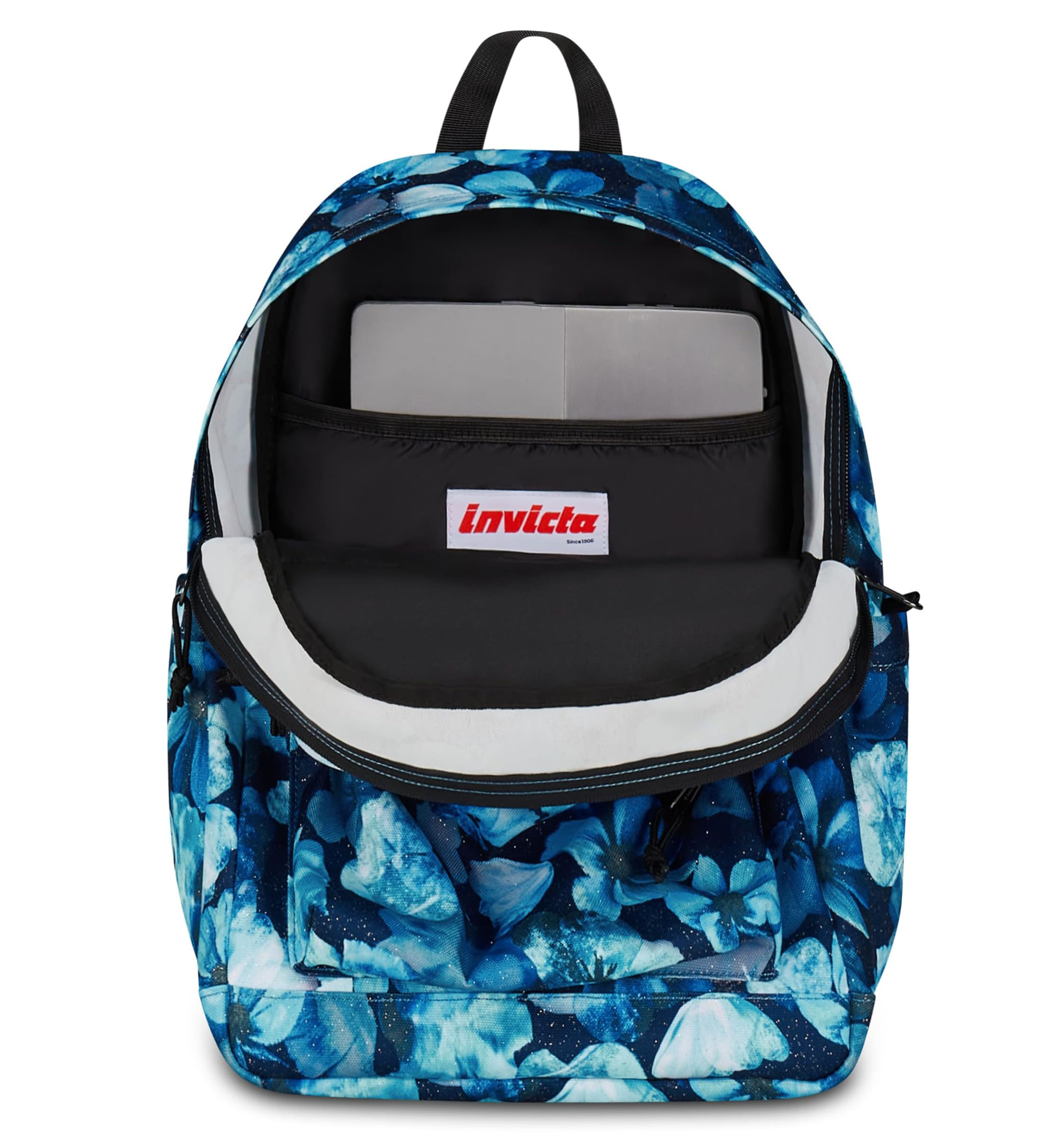 Invicta Zaino Scuola Lab Fantasy Shine, Blu, Doppio Scomparto Con Tasca per PC e Tasca per Borraccia, 27 lt, Scuola Media e Superiore, Zaino Ragazza