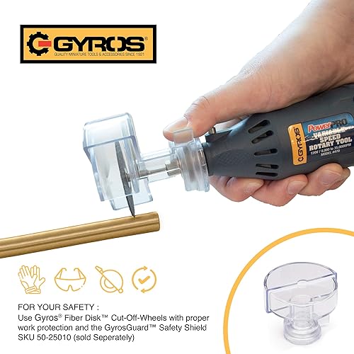 Miniatura 6 de Gyros 40-10470 PowerPro - Herramienta giratoria de velocidad variable/kit de herramientas de corte profesional; caja de almacenamiento de