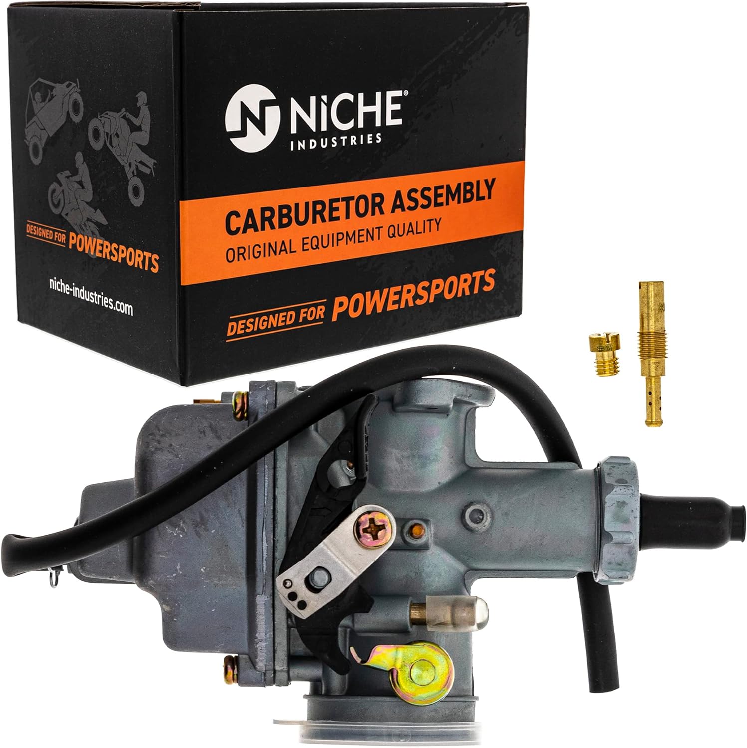 NICHE Carburetor Throttle Cable Kit for Honda XR100R 16100-KN4-A10 17920-KN4-307 17920-KN4-306