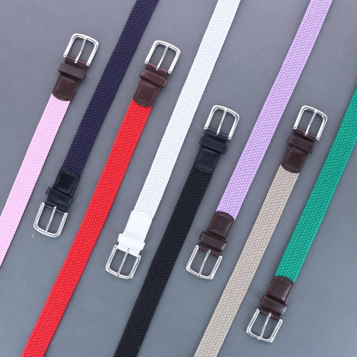 Trafalgar Riverside Solid Stretch Weave Belt - Image 5