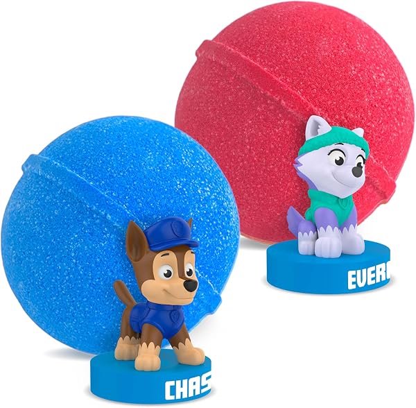 INKEE PAT PATROUILLE GOLD EDITION - Bombe de bain enfant surprise, Boule de bain avec jouet Pat patrouille à l'intérieur et Tatouage Enfant, parfum Pastèque, 100g - 2