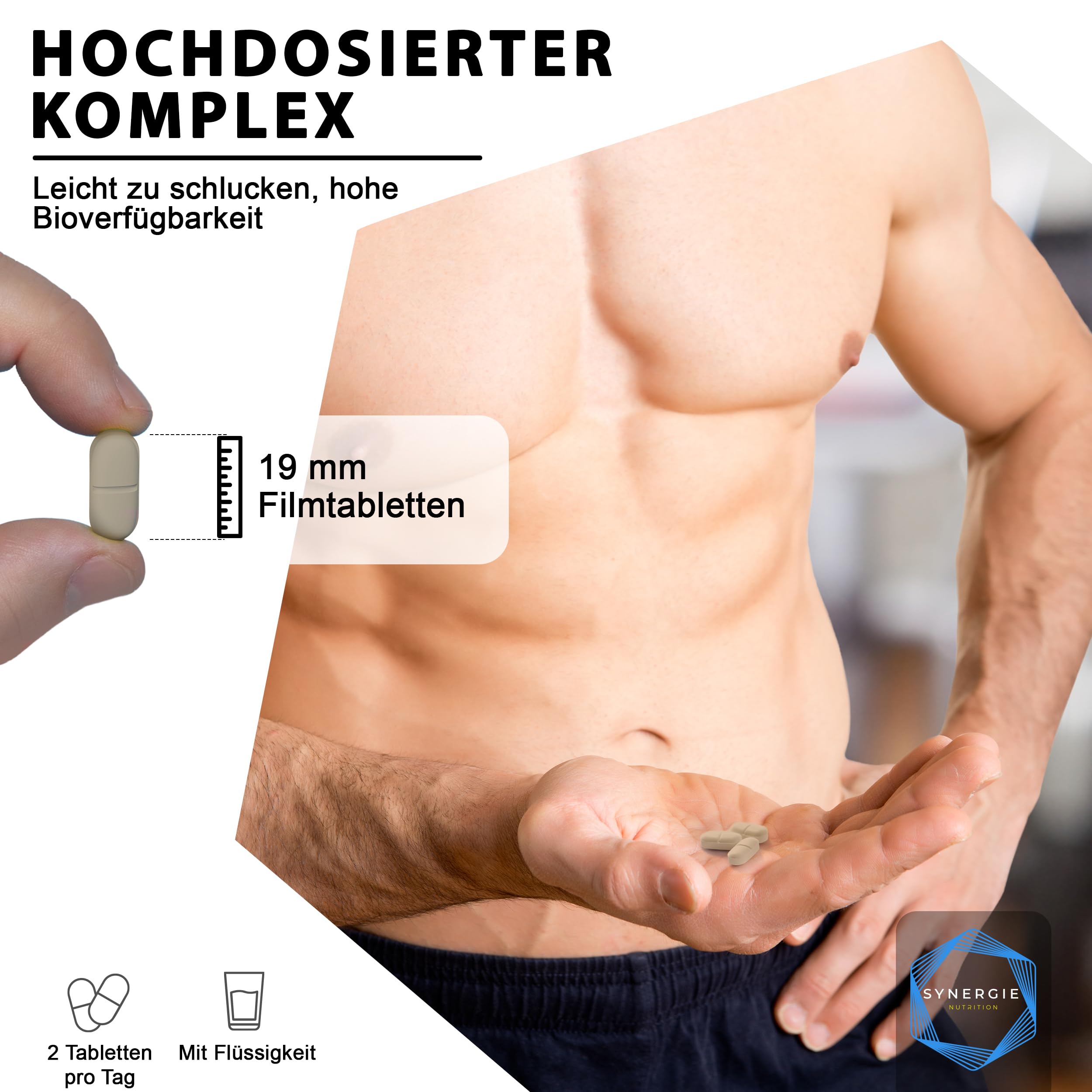 Ecdysteron aus Leuzea + Tribulus Terrestris Hochdosiert – 60 Tagesdosen – Extrakt 20:1 – 90% Saponinen – von Synergie Nutrition