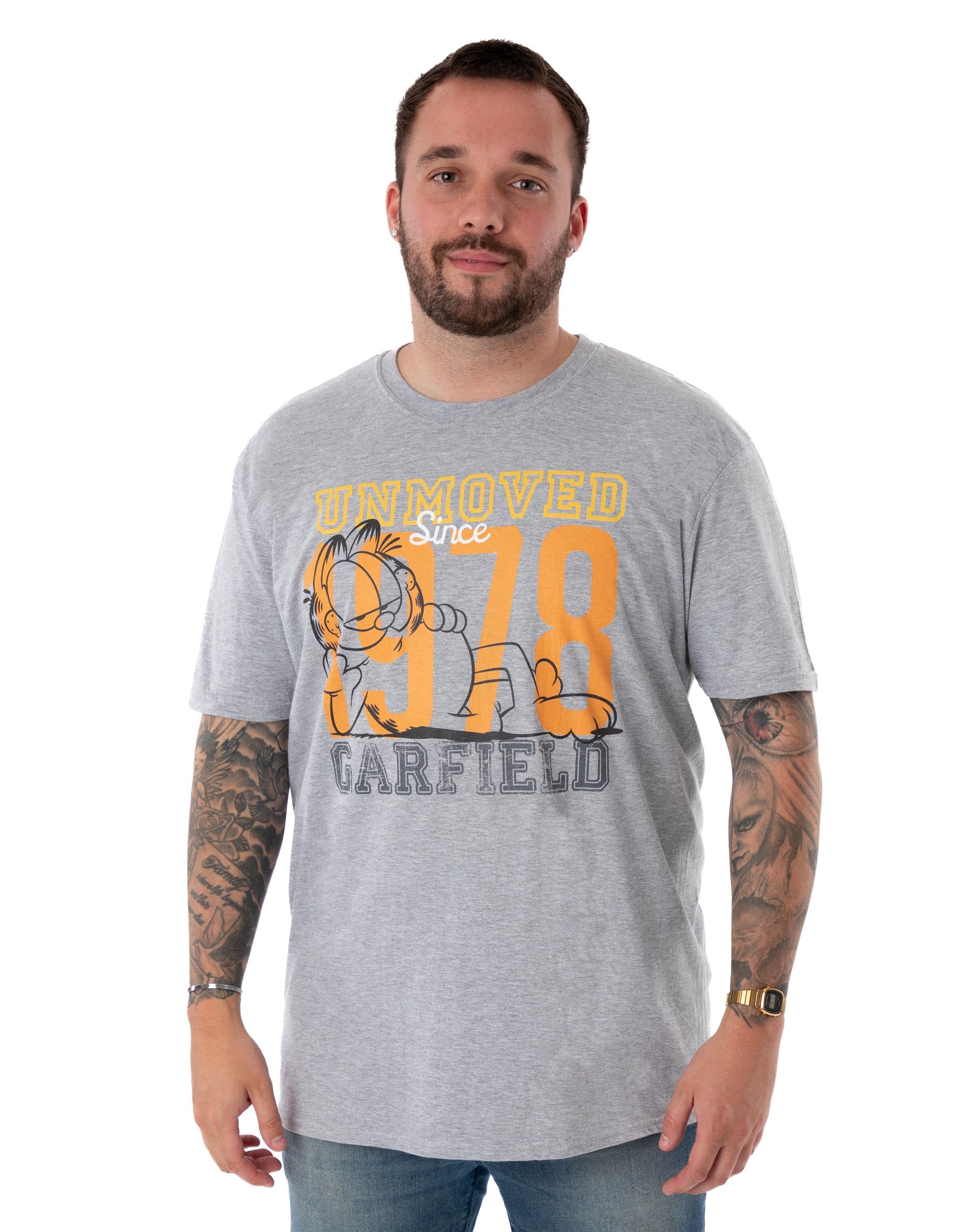 Garfield Men's Grey Short Sleeved T-Shirt Xxl