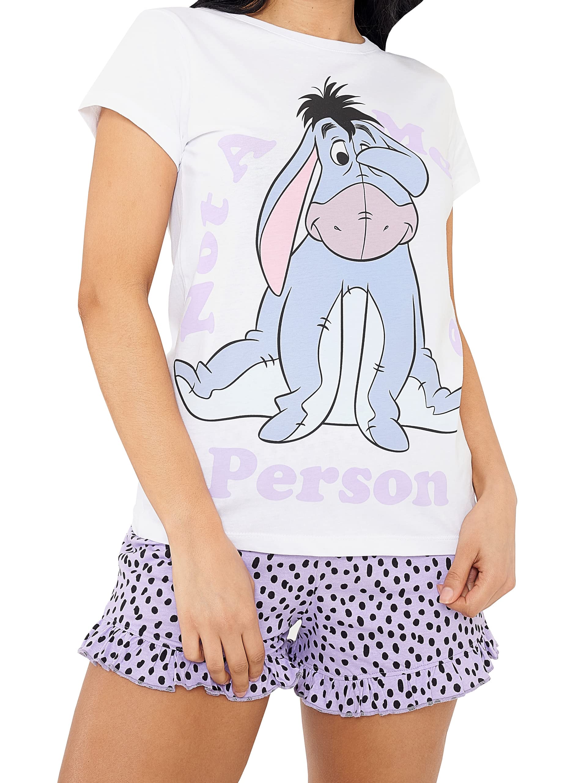 Disney Womens Pyjamas Eeyore Purple Medium